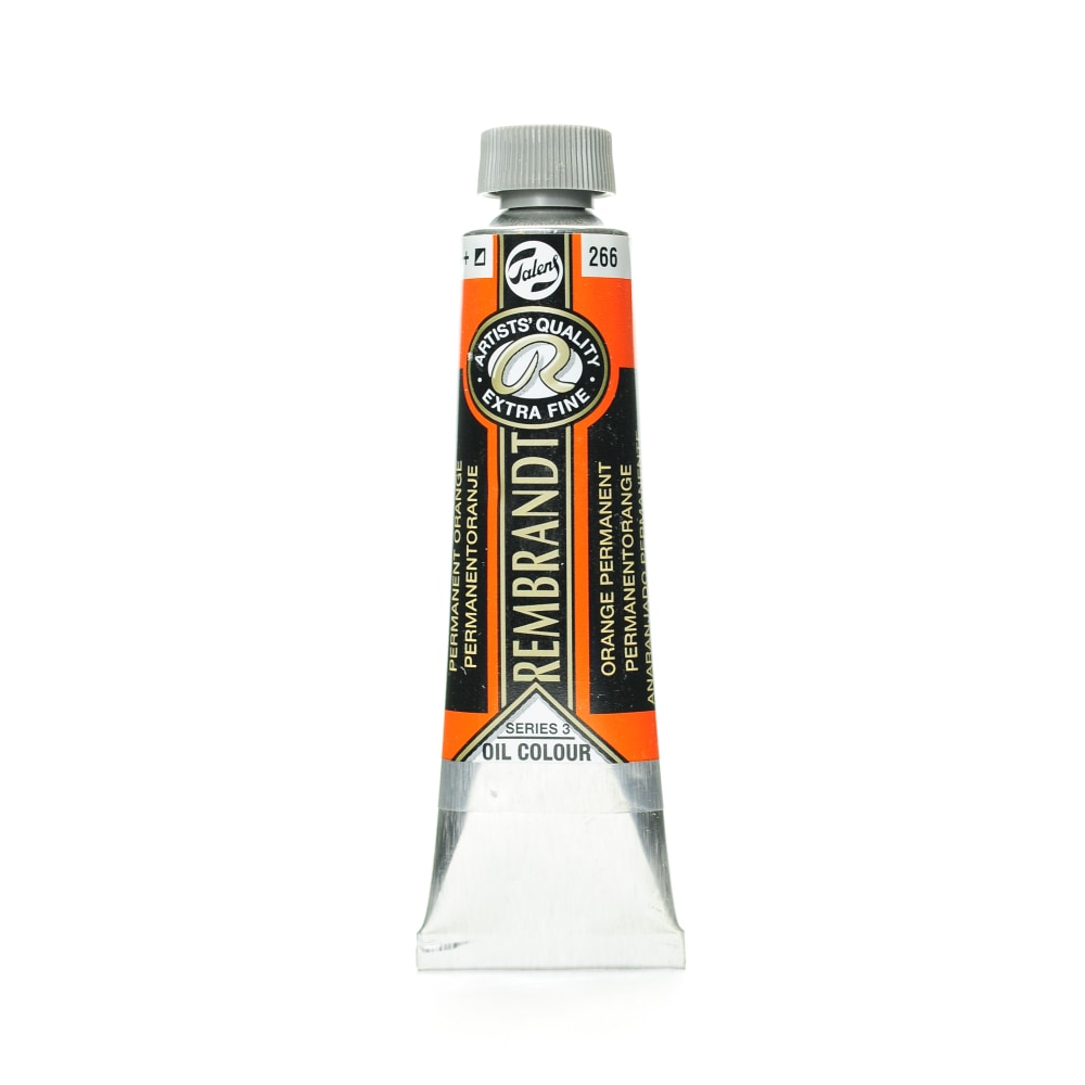 Rembrandt Artists Oil Colors, 40 mL, Permanent Orange, 266