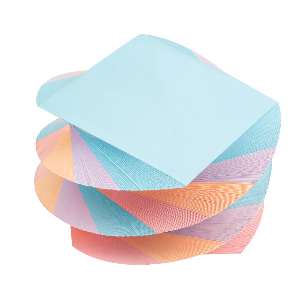 Office Depot Brand Twirl Memo Pad, 3in x 3in, 1,200 Pages (600 Sheets), Assorted Colors