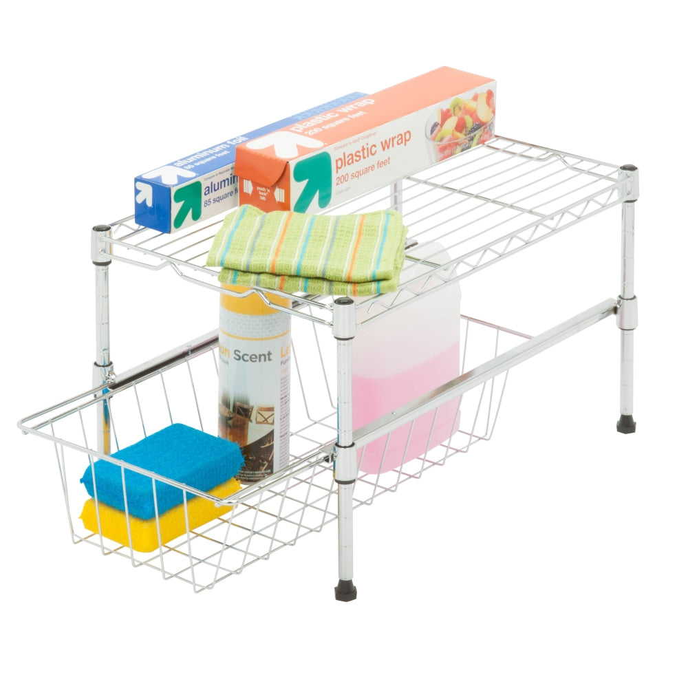 Honey-Can-Do Under-Cabinet Organizer, Chrome