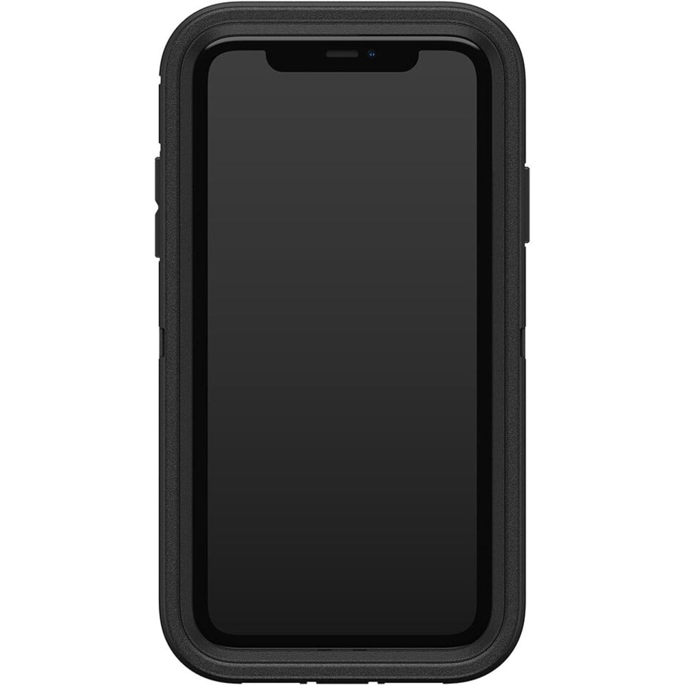 OtterBox Defender Rugged Carrying Case (Holster) Apple iPhone 11 Smartphone - Black - Dirt Resistant, Bump Resistant, Scrape Resistant, Dirt Resistant Port, Dust Resistant Port, Anti-slip, Lint Resistant Port, Drop Resistant - Belt Clip