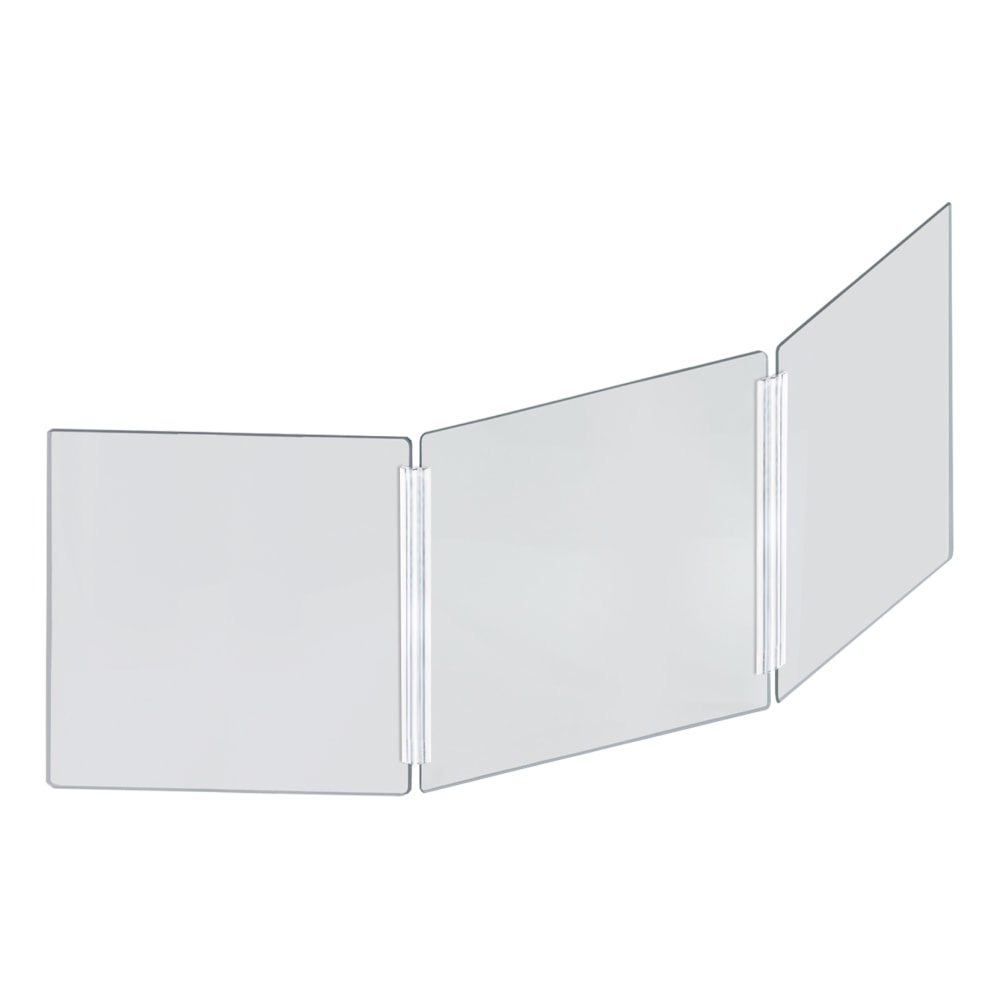 Azar Displays Cashier Shield, 60in x 20in, Clear