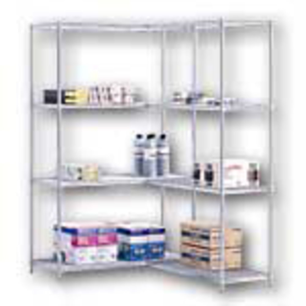 Safco Industrial Wire Shelving Add-On Unit, 48inW x 18inD, Gray