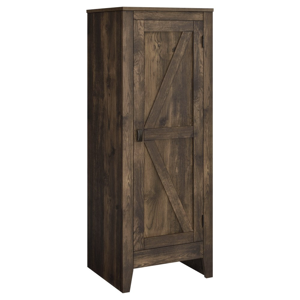 Ameriwood Home Farmington Storage Cabinet, 47-13/16inH x 17-1/4inW x 15-13/16inD, Brown