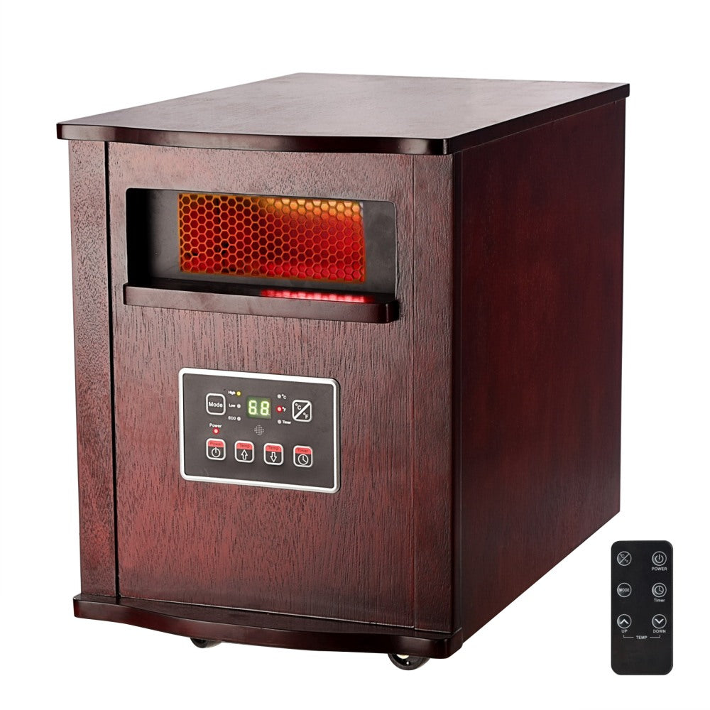 Optimus Infrared Quartz Heater With Remote, 14-1/2in x 21in