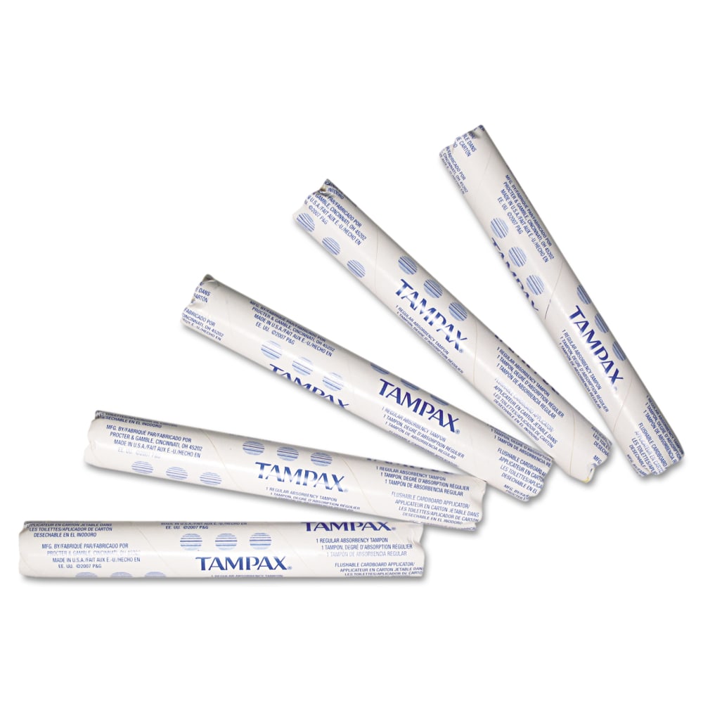 Hospital Specialty Regular-Absorbency Tampons, White, Case Of 500