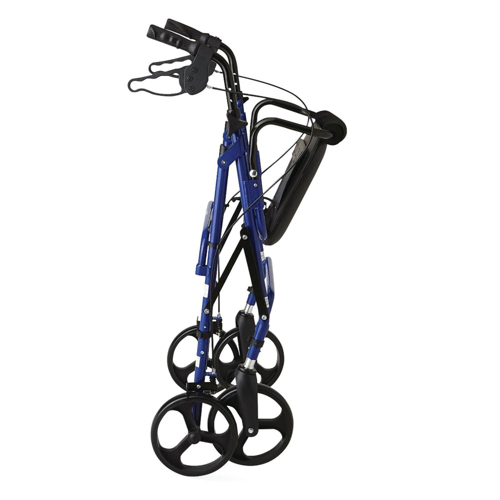 Medline Guardian Aluminum Rollator, 8in Wheels, Blue