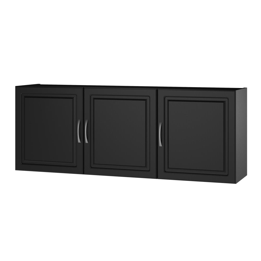 Ameriwood Home Kendall 54in Wall Cabinet, 2 Shelves, Black