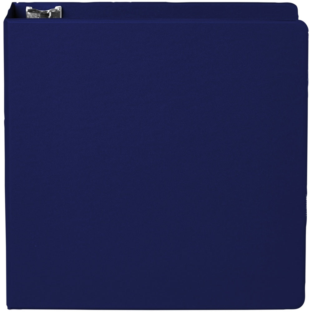 Office Depot Brand Nonstick 3-Ring Binder, 3in Round Rings, Blue