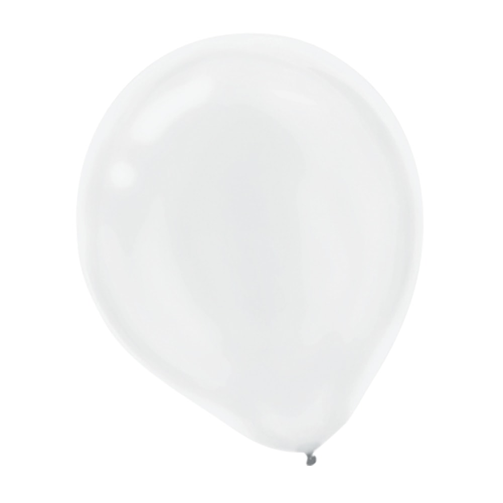 Amscan Pearlized Latex Balloons, 12in, White, Pack Of 72 Balloons, Set Of 2 Packs