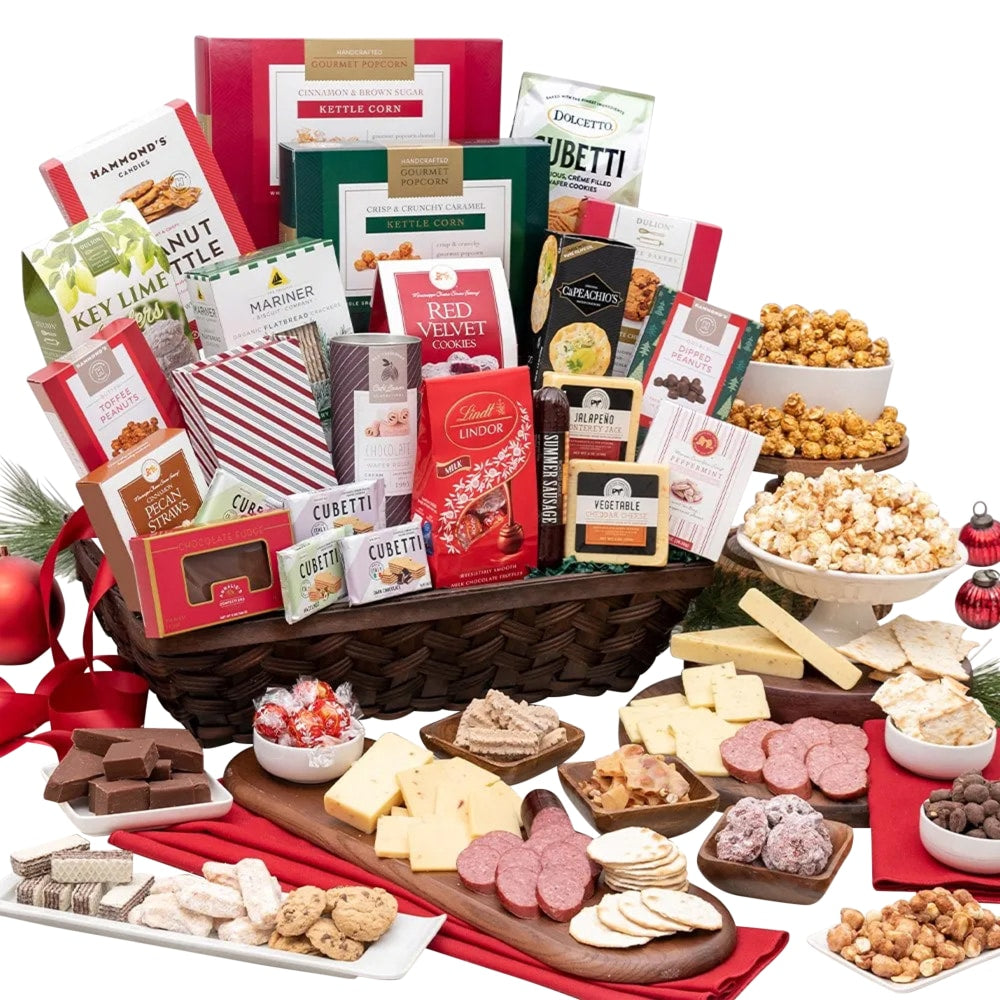 Gourmet Gift Baskets The Corporate Show Stopper Christmas Gift Basket