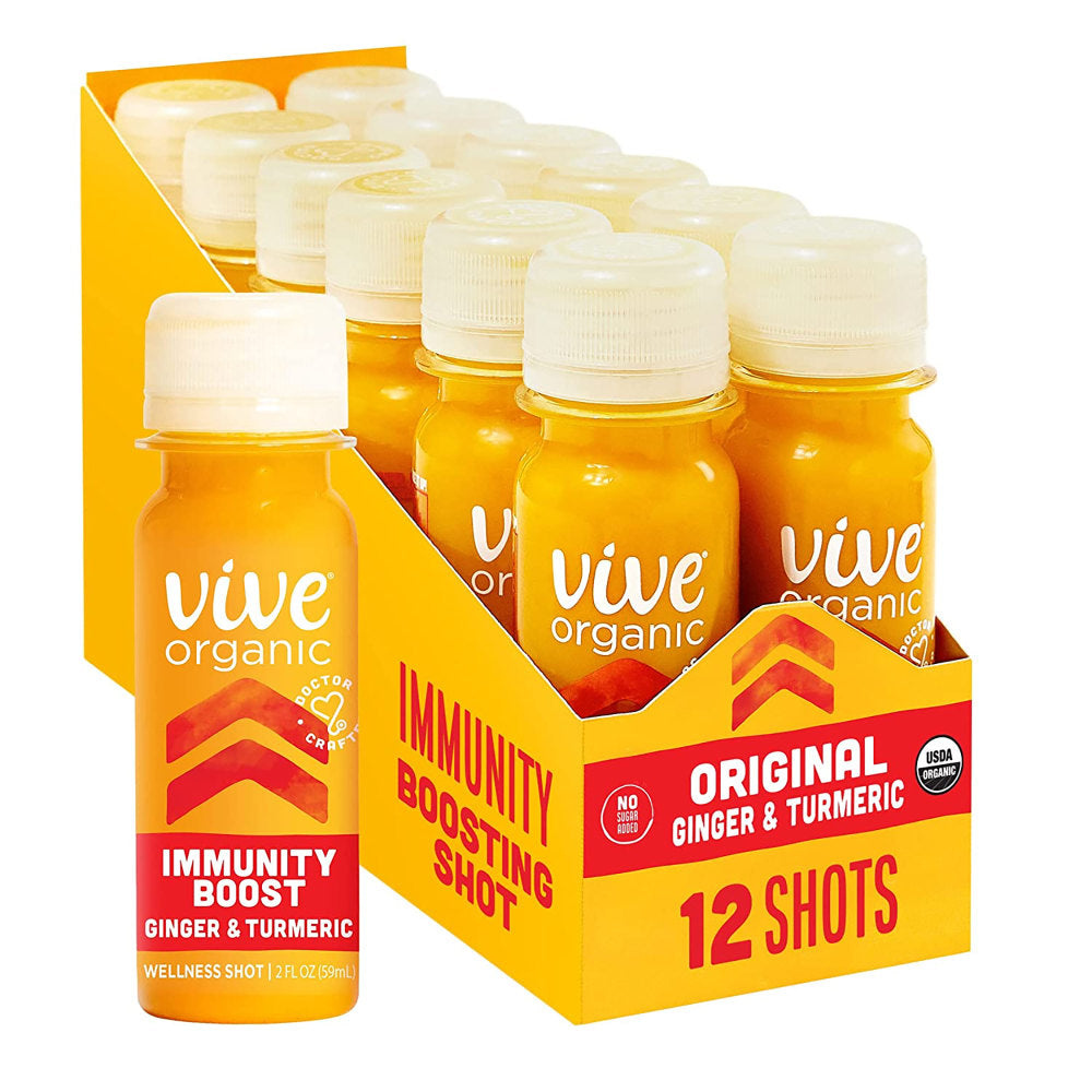 Vive Organic Immunity Boost Shots, 2 Oz, Pack Of 12 Shots