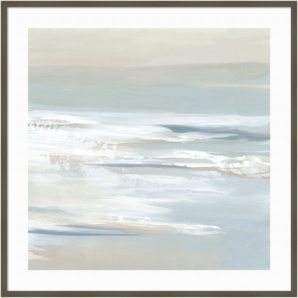 Amanti Art Shadows Of The Sea I by Lera Wood Framed Wall Art Print, 41inW x 41inH, Gray