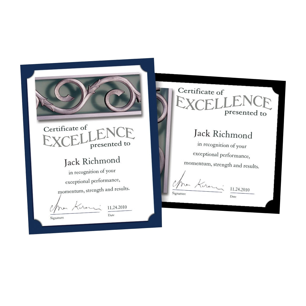 Southworth Certificate Holders, Navy Blue, Pack Of 10