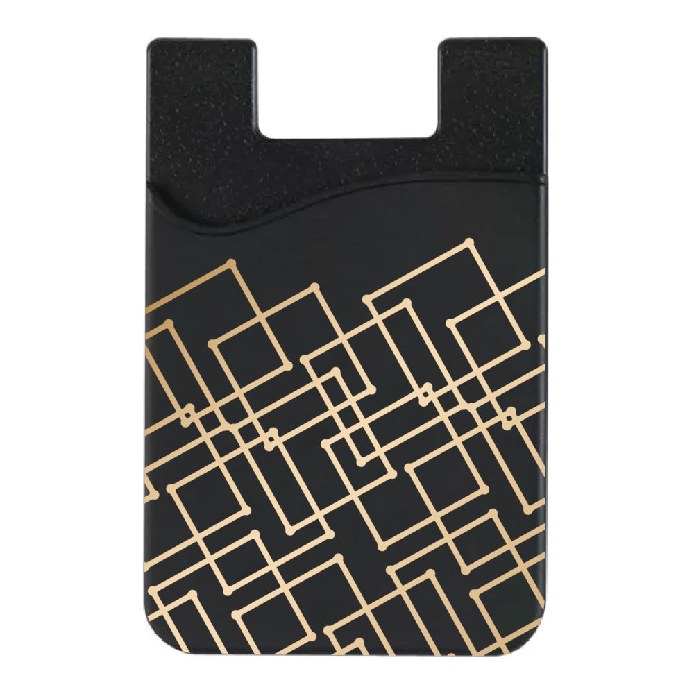 OTM Essentials Mobile Phone Wallet Sleeve, 3.5inH x 2.3inW x 0.1inD, Geometric Gold, OP-TI-Z120A