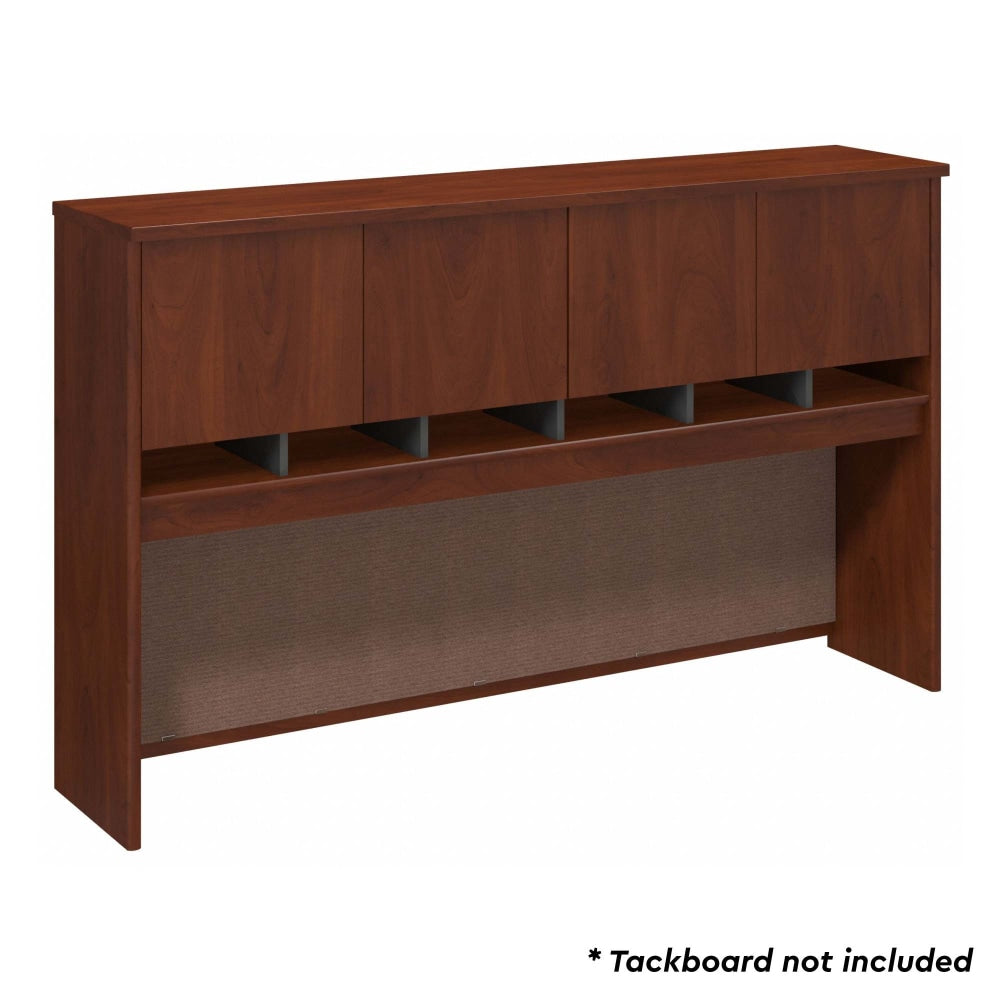 Bush Business Furniture Components 4 Door Hutch, 72inW, Hansen Cherry/Graphite Gray, Standard Delivery