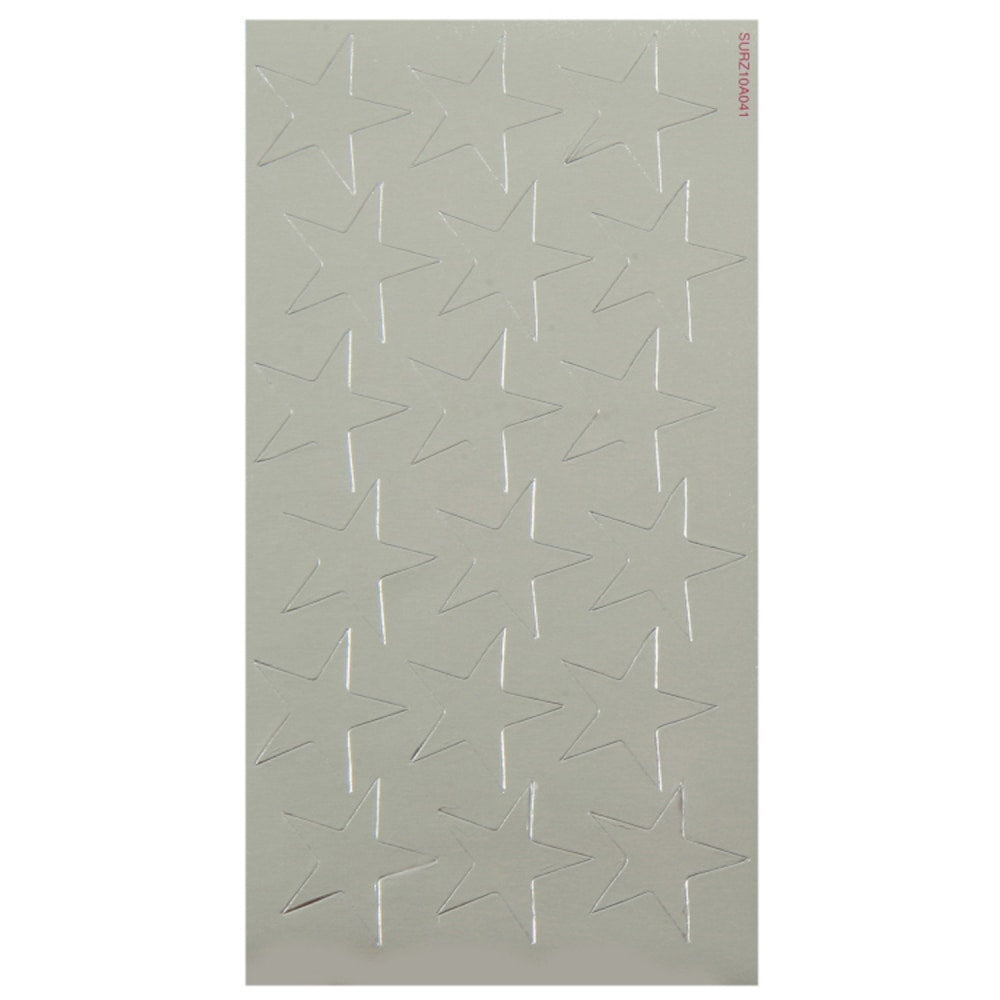 Eureka Presto-Stick Foil Star Stickers, 3/4in, Silver, 175 Stickers Per Pack, Set Of 12 Packs