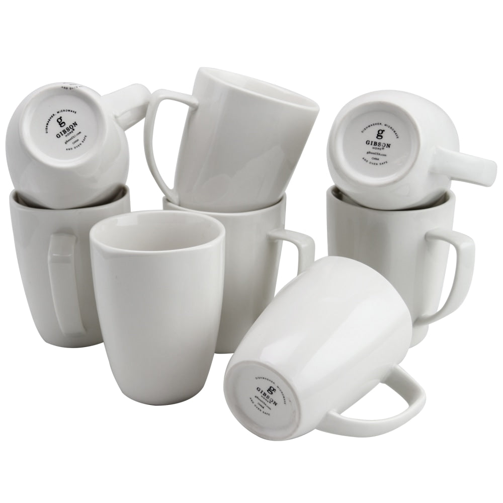 Gibson Home Zen Buffetware Mug Set, White