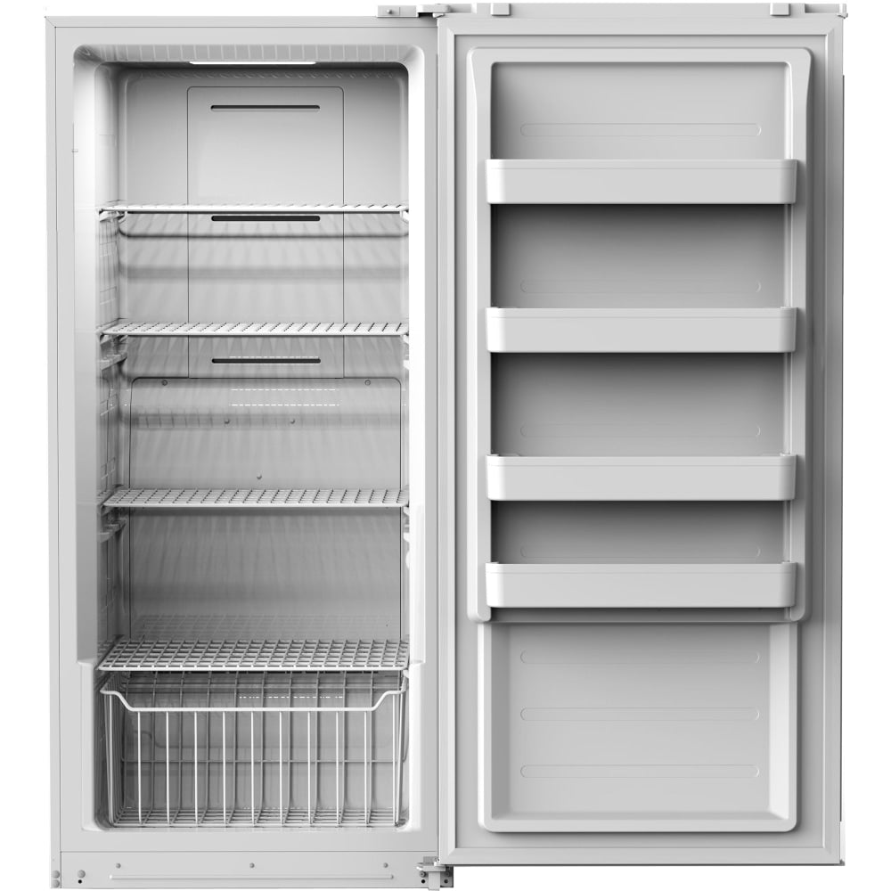 Midea WHS-625FWEW1 Freezer - 17 ft³ - Auto-defrost - Upright - Auto-defrost - 17 ft³ Net Freezer Capacity - 438 kWh per Year - White - LED Light