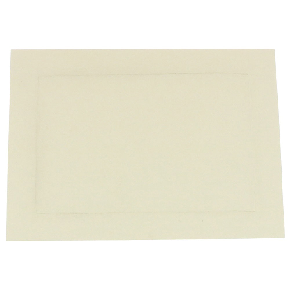 JAM Paper Blank Fold-Over Cards, Panel Border, 4 3/8in x 5 7/16in, Ivory, Pack Of 100