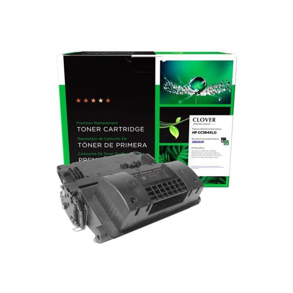 Clover Imaging Group - Extended Yield - black - compatible - toner cartridge (alternative for: HP 64A, HP 64X, HP CC364A, HP CC364X, Troy 02-81300-001, Troy 02-81301-001) - for HP LaserJet P4015dn, P4015n, P4015tn, P4015x, P4515n, P4515tn, P4515x, P4515xm