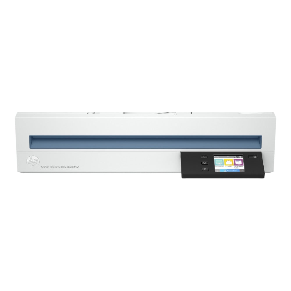 HP ScanJet Enterprise Flow N6600 fnw1 - Document scanner - Contact Image Sensor (CIS) - Duplex - A4/Legal - 600 dpi x 600 dpi - up to 50 ppm (mono) / up to 50 ppm (color) - ADF (100 sheets) - up to 8000 scans per day - USB 3.0, Gigabit LAN, Wi-Fi(n)