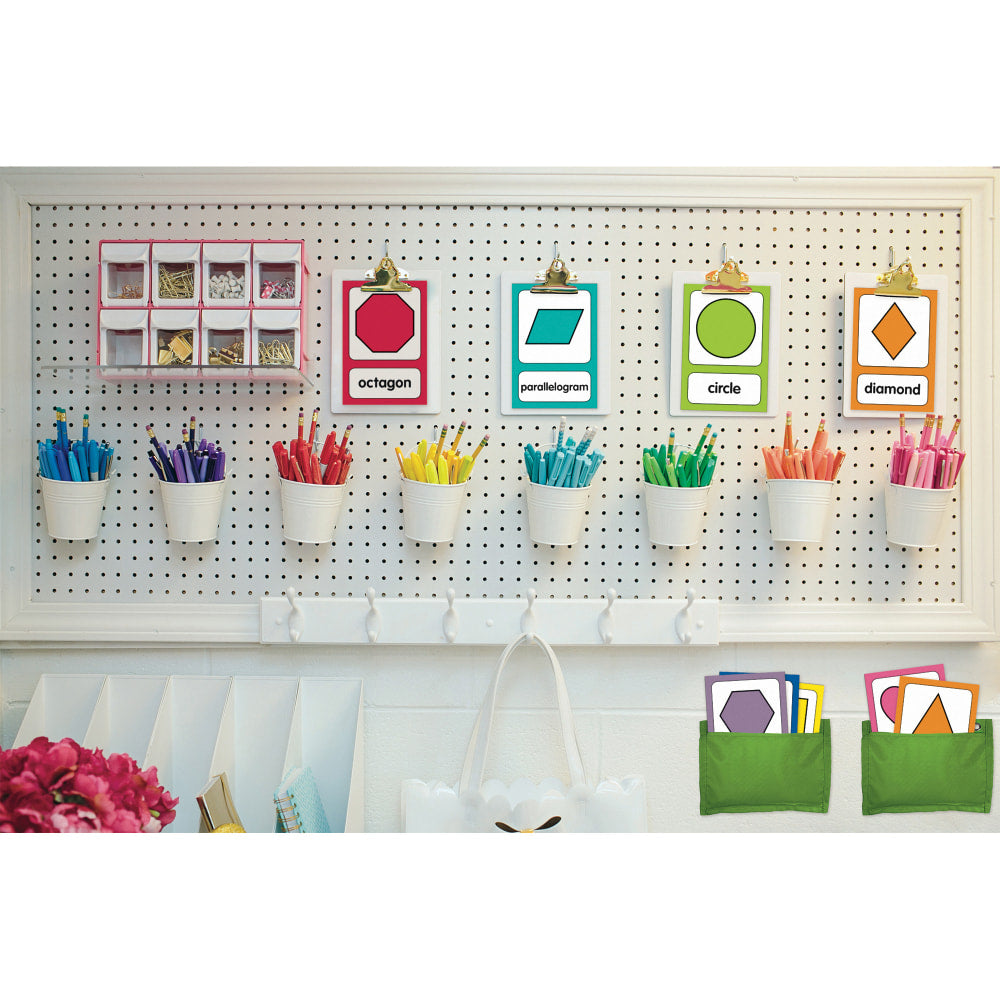 Schoolgirl Style Mini Bulletin Board Set, Just Teach Shape Cards, Preschool - Grade 2