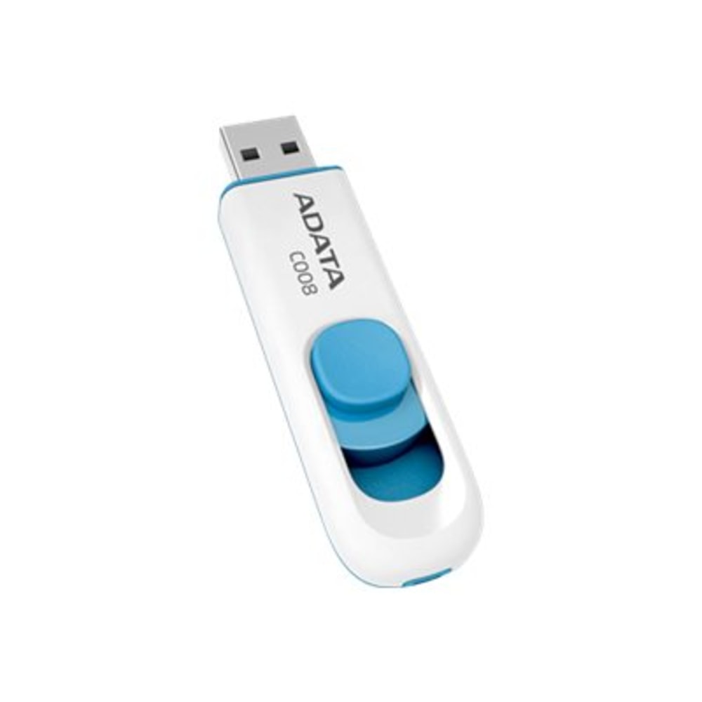 ADATA Classic Series C008 - USB flash drive - 32 GB - USB 2.0 - white, blue