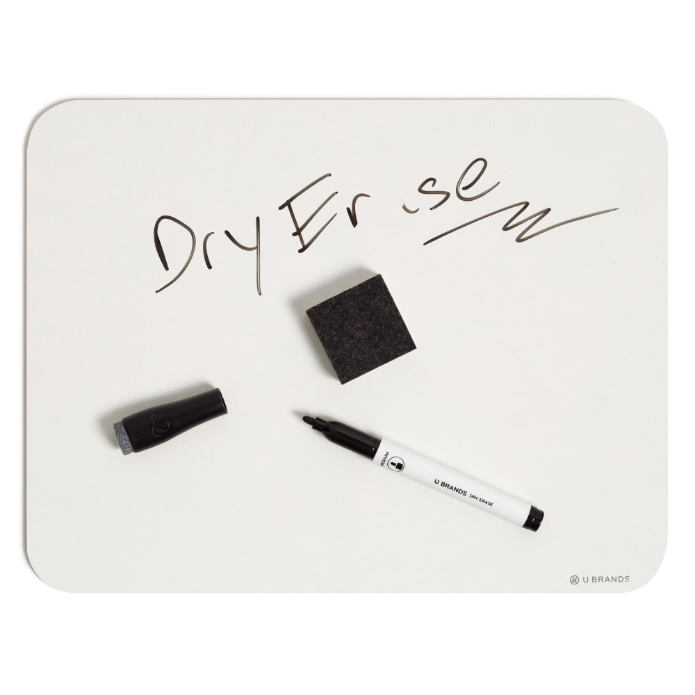 U Brands Dry-Erase Lap Boards, 9in x 12in, White, Set Of 6 Boards