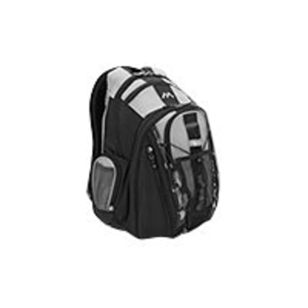 Brenthaven Expandable Trek - Notebook carrying backpack - 15.4in - black, titanium