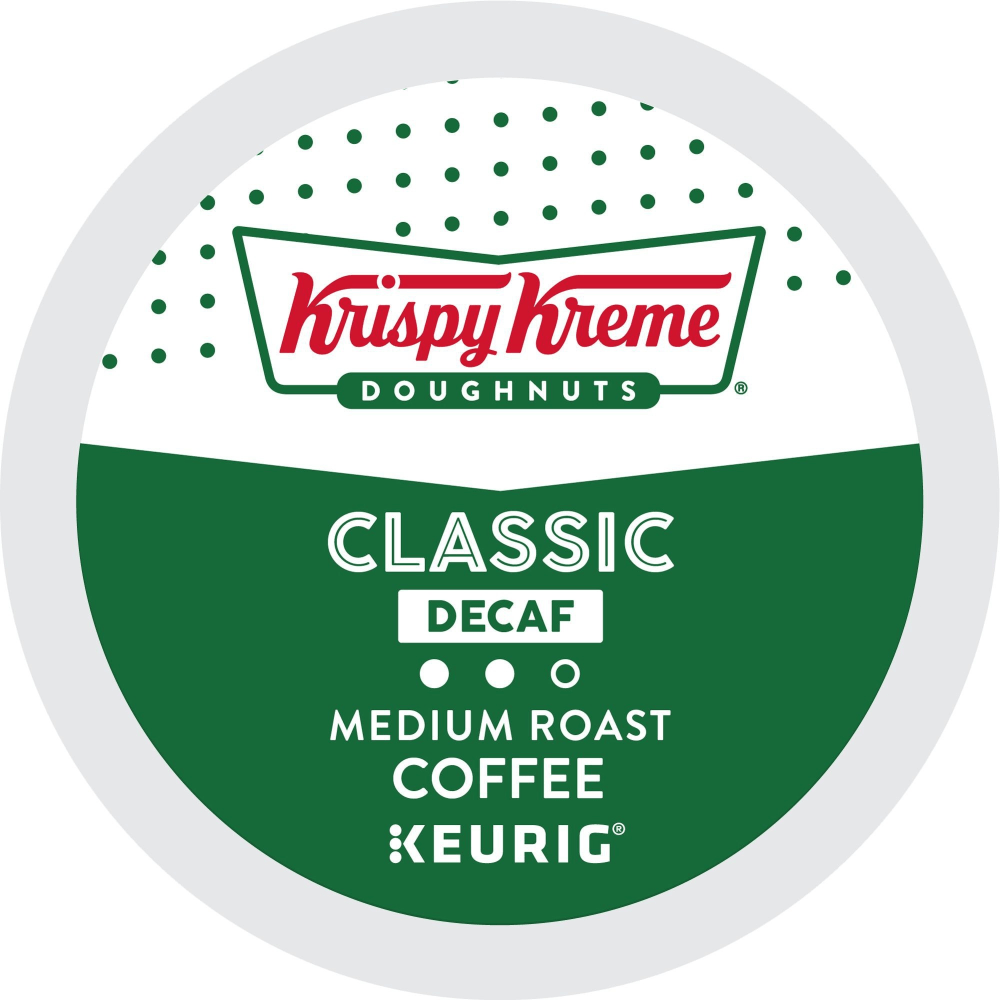 Krispy Kreme Doughnuts Single-Serve Coffee K-Cup Pods, Decaffeinated, Carton Of 24