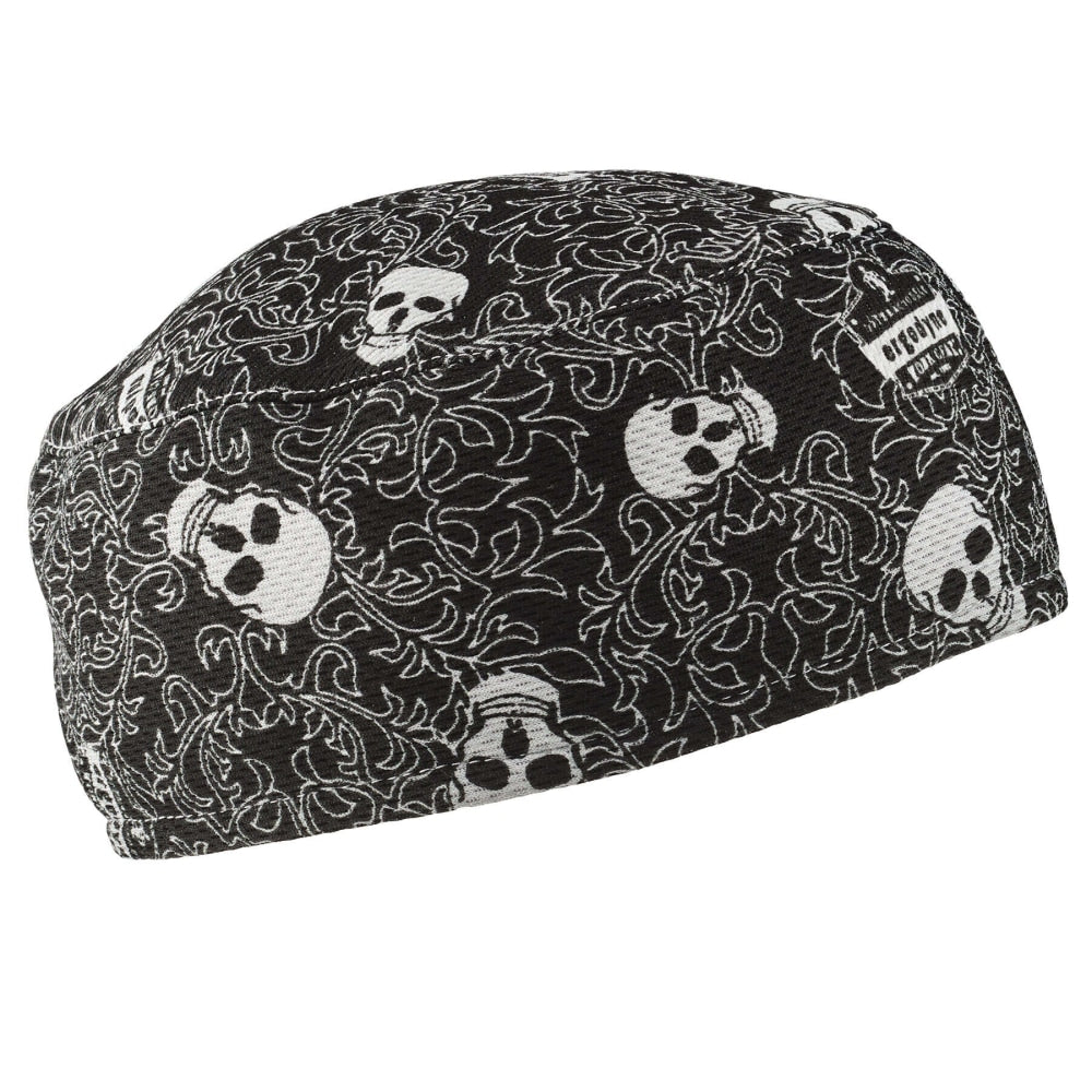 Ergodyne Chill-Its 6630 Terry Cloth Skull Caps, Skulls, Pack Of 6 Caps