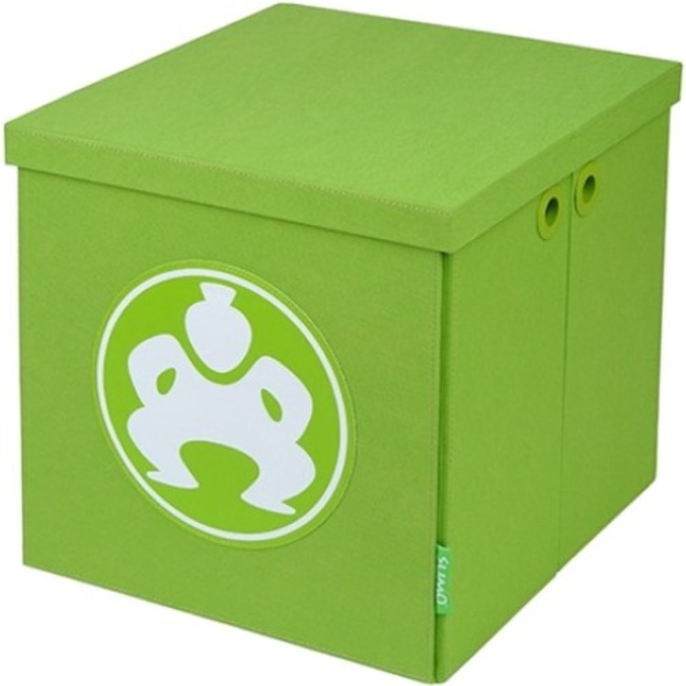 Sumo Folding Furniture Cube - 18in Green - External Dimensions: 18in Length x 2in Width x 18in Height - 21.27 gal - Stackable - Fiberboard, Fabric - Green - For Multipurpose - 4