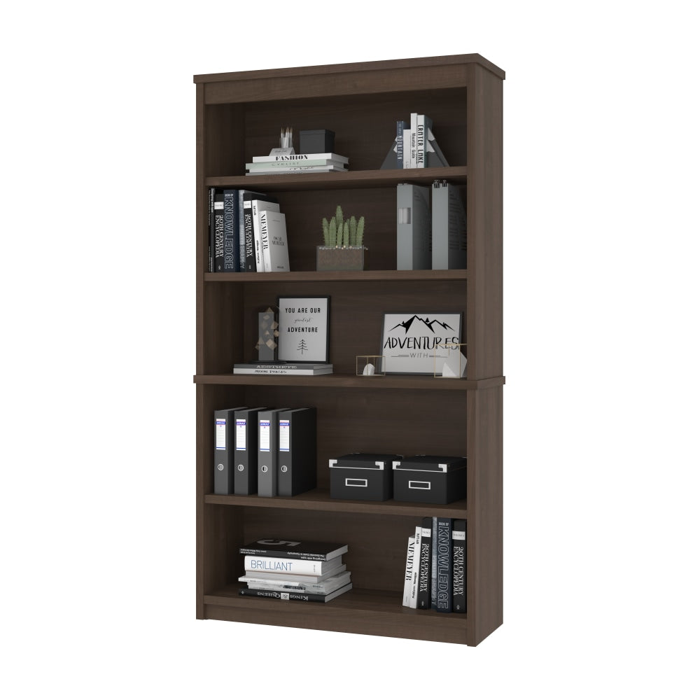 Bestar Universel 66inH 5-Shelf Bookcase, Antigua