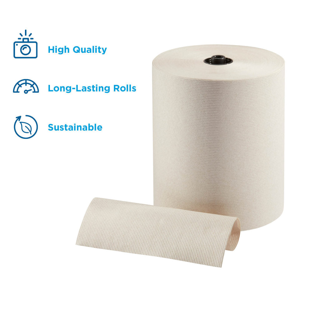 enMotion by GP PRO 1-Ply Paper Towels, 100% Recycled, Brown, 700ft Per Roll, Pack Of 6 Rolls