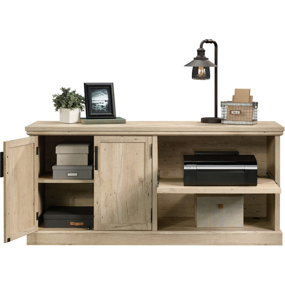 Sauder Aspen Post 65inW Credenza Computer Desk, Prime Oak