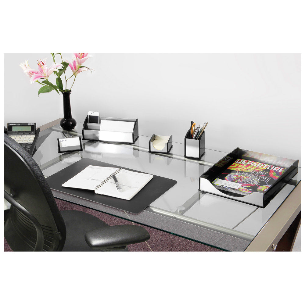 Kantek Front-loading Letter Tray - 2.3in Height x 10.3in Width x 13.5in DepthDesktop - Stackable - Aluminum - Acrylic, Aluminum - 1 Each