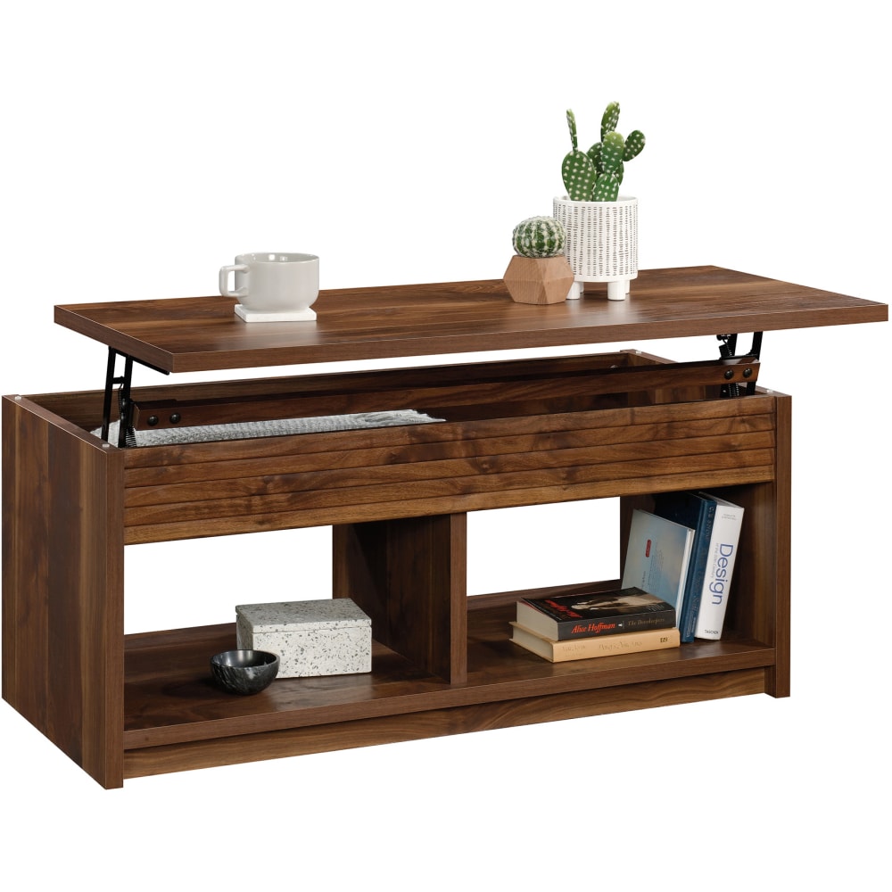 Sauder Harvey Park Lift-Top Coffee Table, 19inH x 43inW x 19inD, Grand Walnut