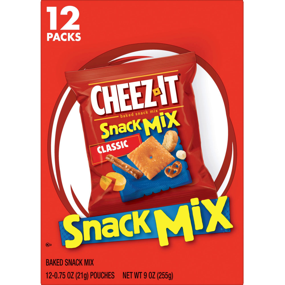 Cheez-It Classic Snack Mix - Cheese - 9 oz - 12 / Box