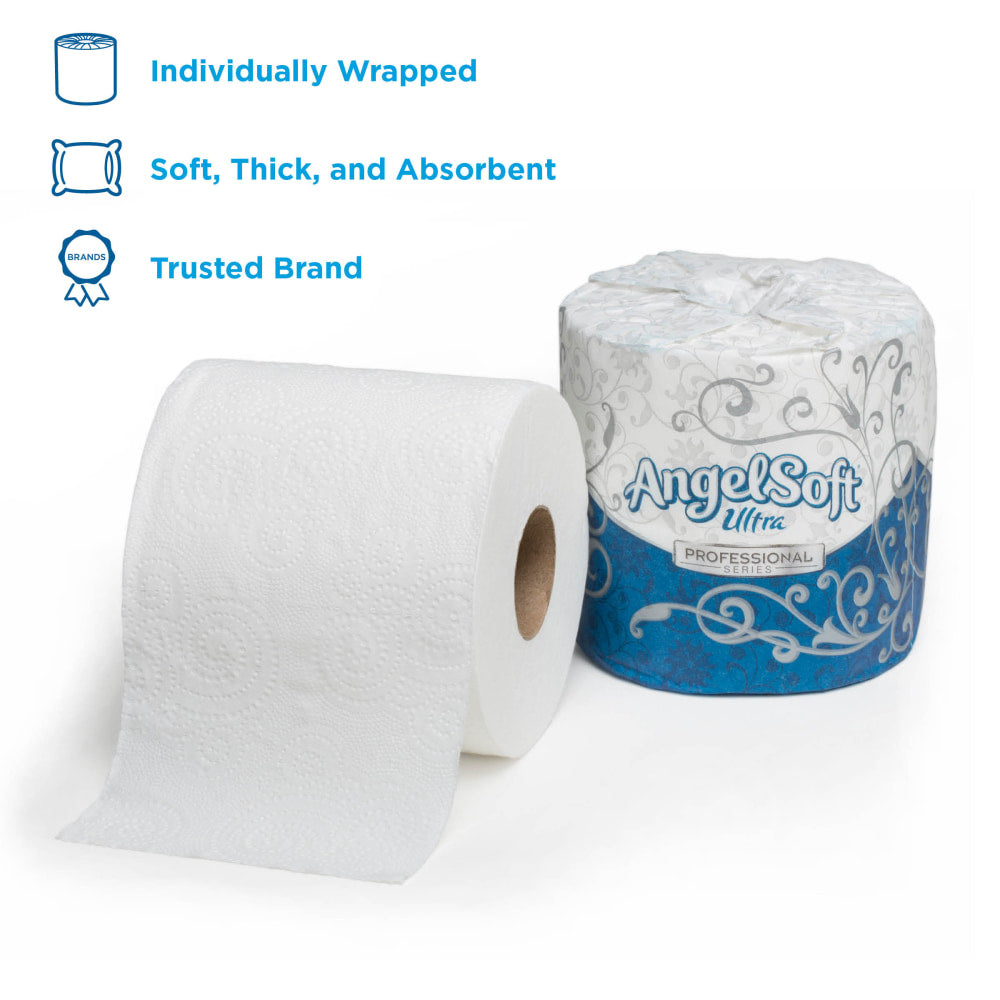 Angel Soft by GP PRO Ultra Professional Series 2-Ply Embossed Toilet Paper, 400 Sheets Per Roll, 60 Rolls Per Pack