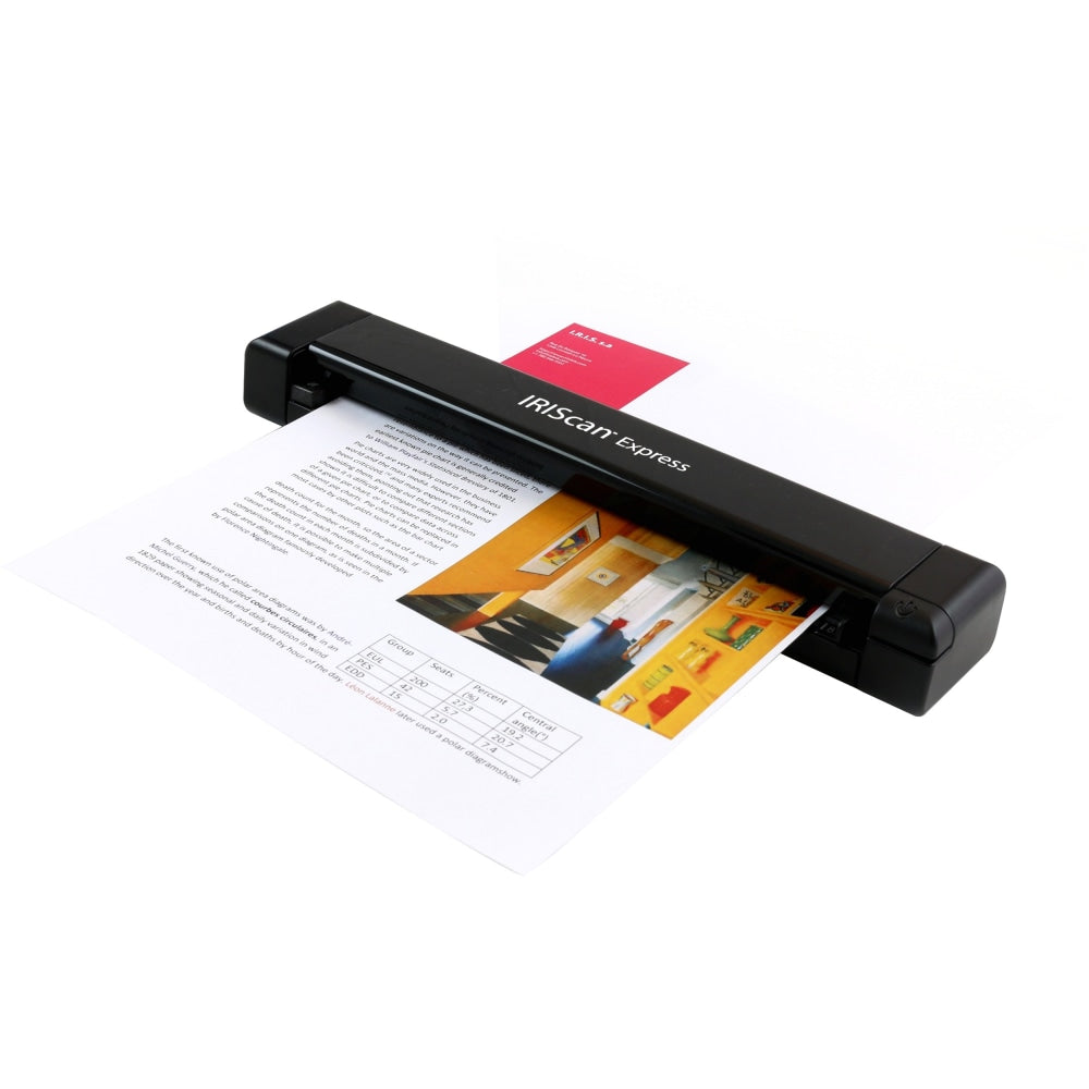 Iris IRIScan Express 4 USB Portable Sheetfed Scanner, 458511