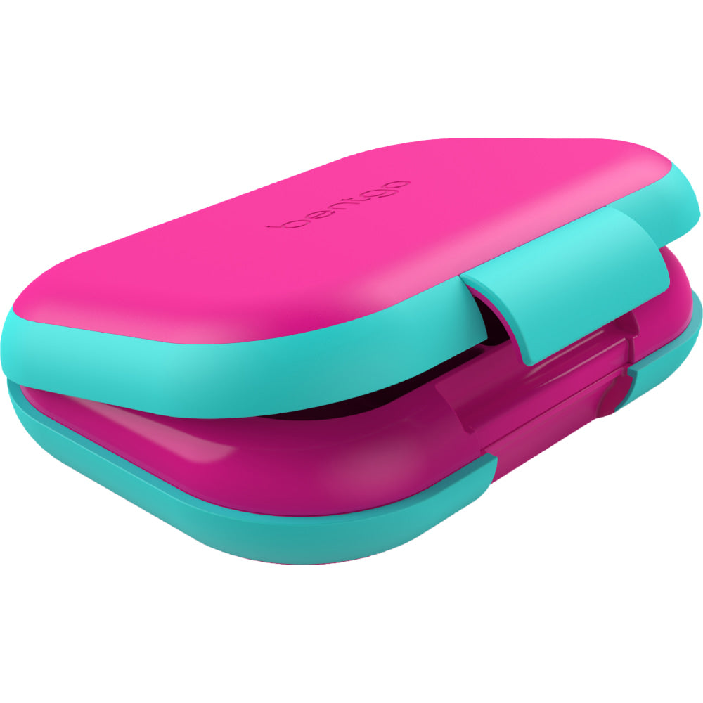 Bentgo Kids Chill Lunch Box, 2inH x 6-1/2inW x 9inD, Fuchsia/Teal