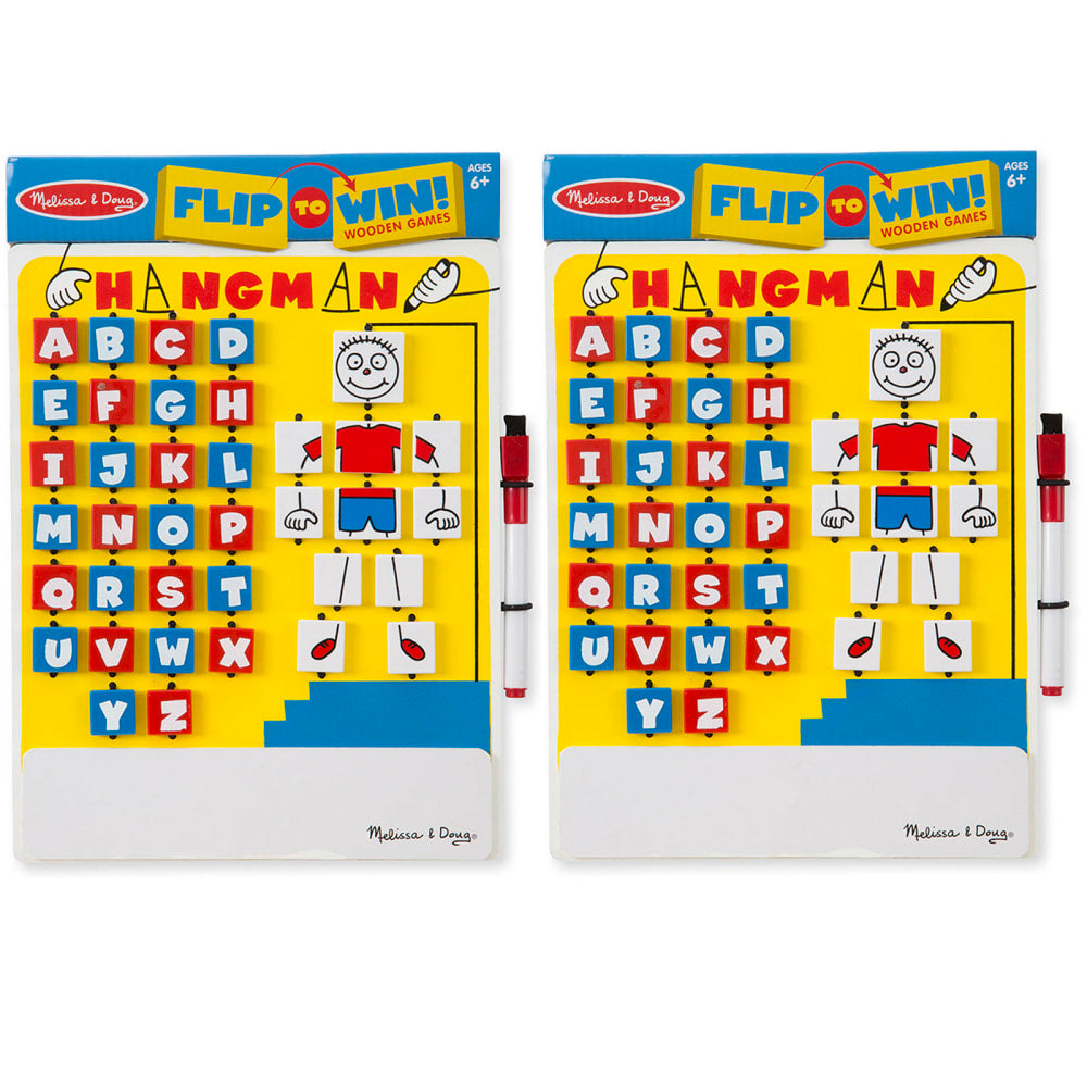 Melissa & Doug Flip-to-Win Hangman Travel Games, Pack Of 2 Games