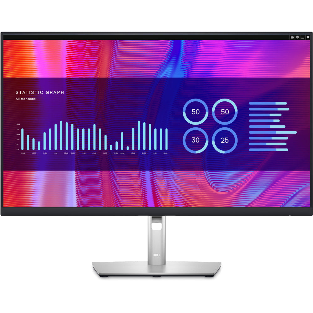 Dell P2723DE 27in Class QHD LCD Monitor - 16:9 - Black, Silver - 27in Viewable - In-plane Switching (IPS) Black Technology - WLED Backlight - 2560 x 1440 - 350 Nit - 5 ms - HDMI