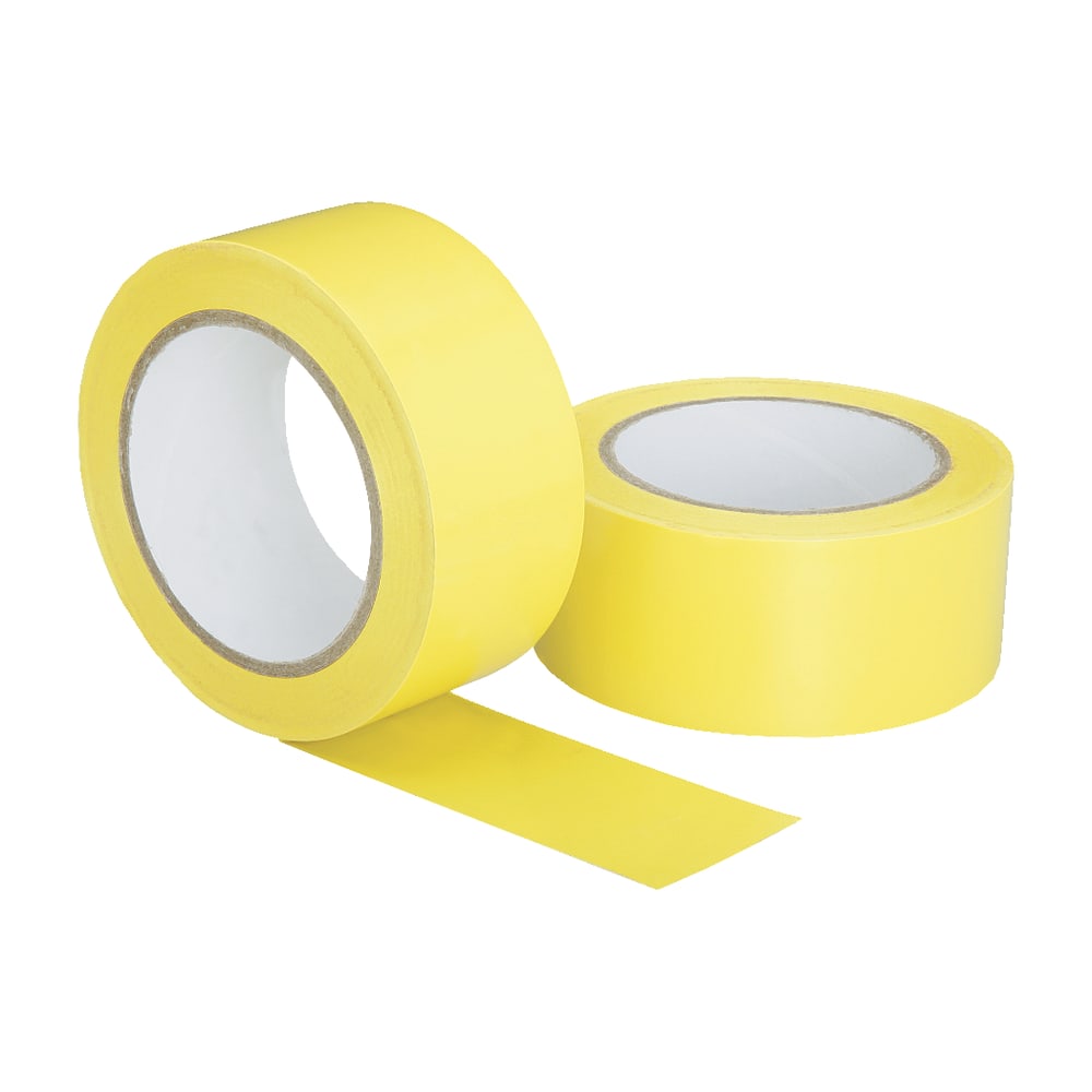 SKILCRAFT Floor Safety Marking Tape, 2in x 108ft, Yellow (AbilityOne 7510-01-617-4257)