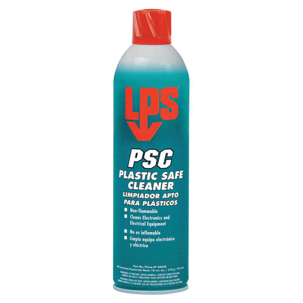 LPS PSC Plastic Safe Aerosol Cleaner, 18 Oz Can, Case Of 12