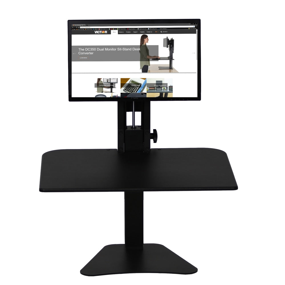 Victor High Rise DC300 Standing Desk Riser, Black