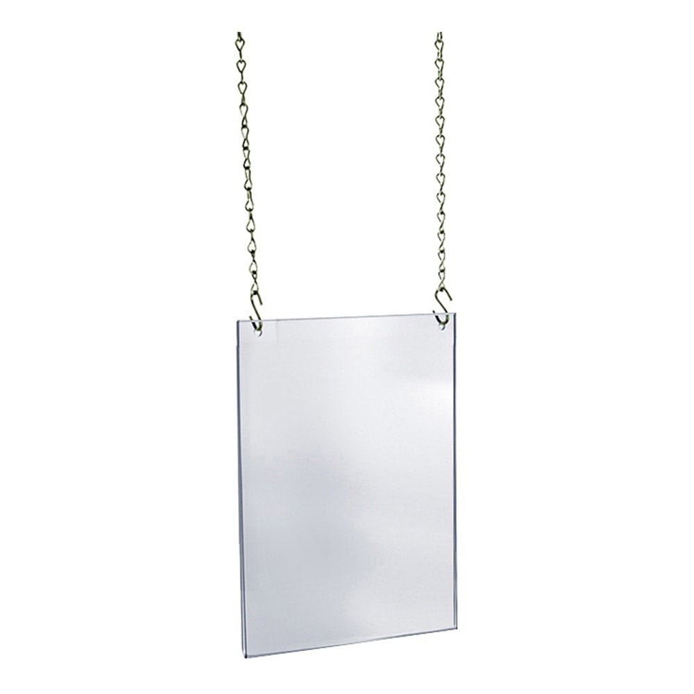 Azar Displays Hanging Poster Frame, Ledger/Tabloid, 11in x 17in, Clear