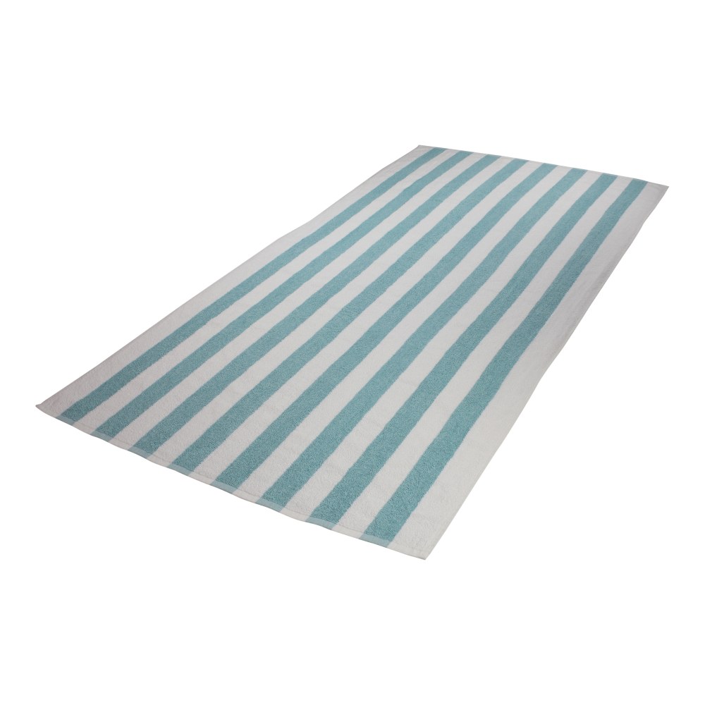 1888 Mills Fibertone Pool Towels, Stripes, Teal, Set Of 48 Towels