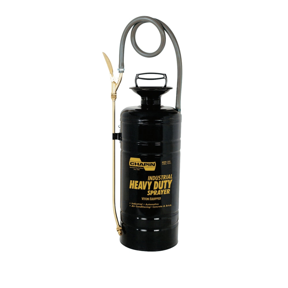 Industrial Metal Heavy-Duty Sprayer, 3 gal, 18 in Extension, 36 in Hose