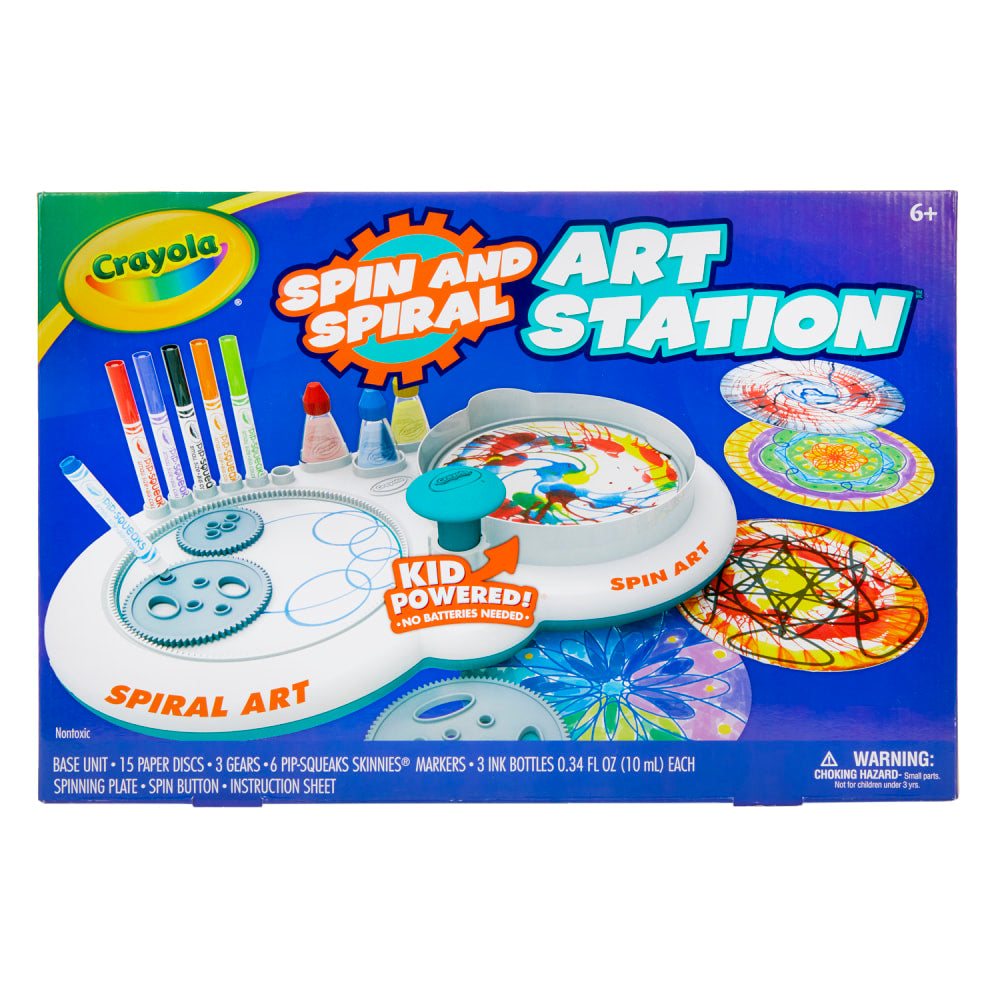 Crayola Spin & Spiral Art 27-Piece Station